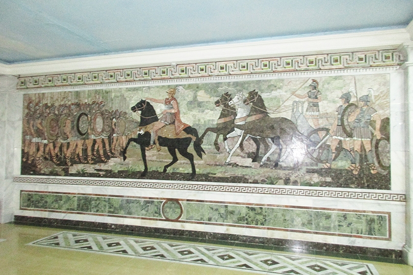 ホジャンド博物館のアレキサンドロス壁画