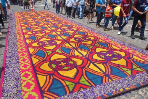 アンティグアの花絨毯