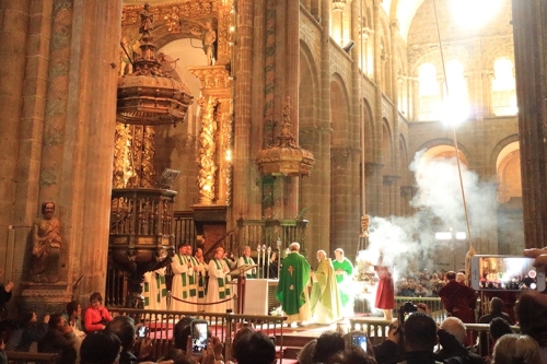 サンティアゴ大聖堂のボタフメイロ(大香炉)の儀式